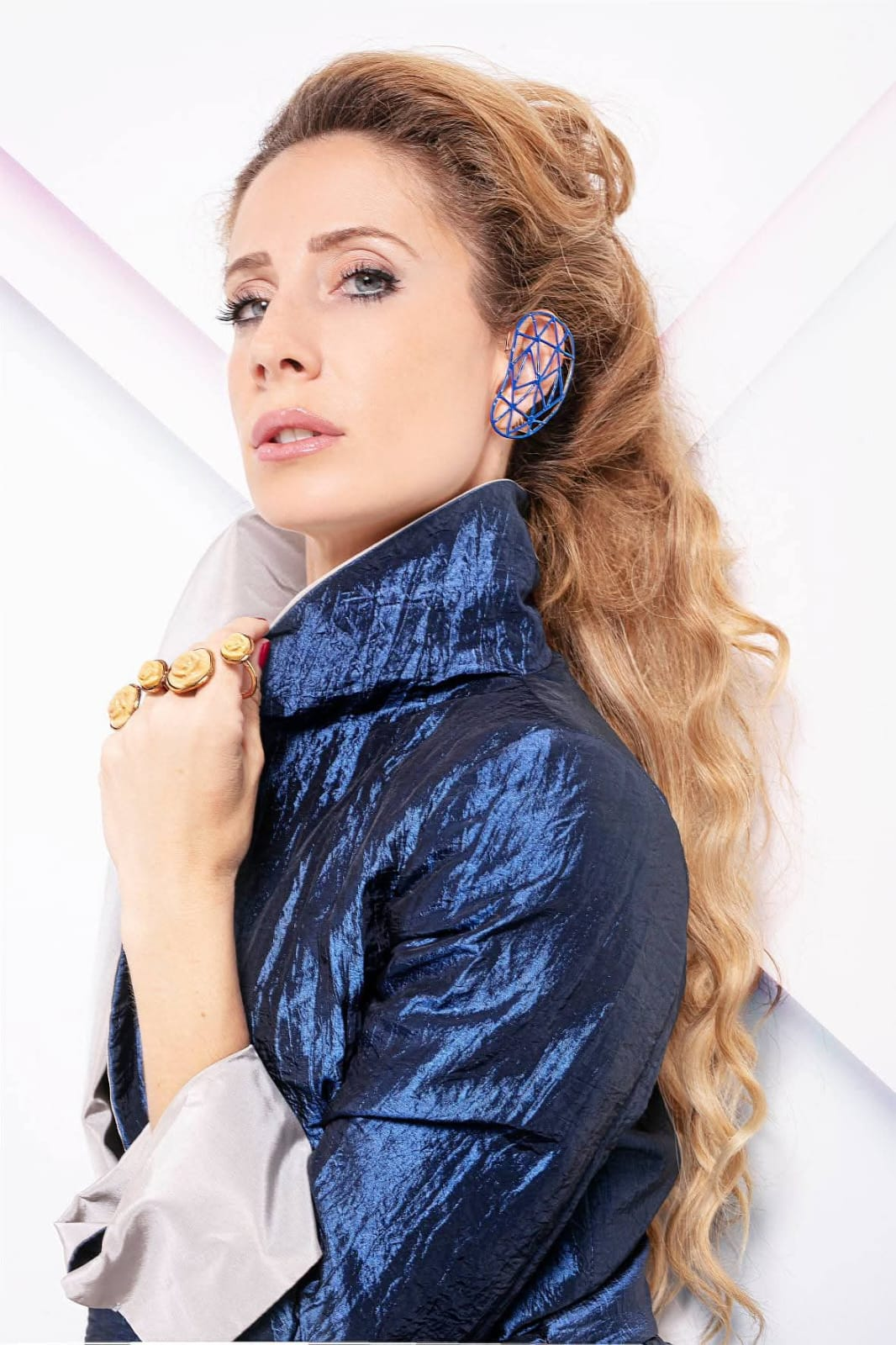 Ear Cuff con Pavè argento e zirconia Cubica