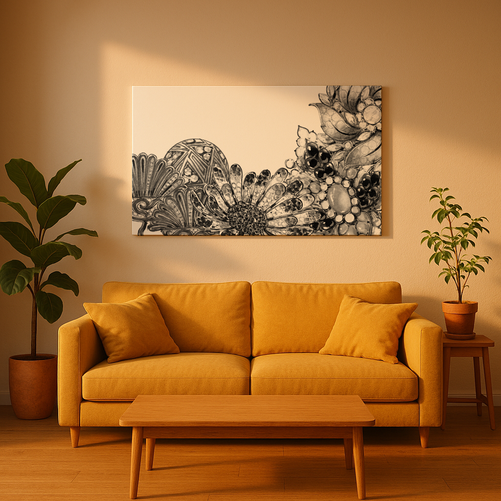 Quadro Armonia di Gemme, Disegni di Gioielli del Museo Virtuale </br><span style="color: #4e645c;">[Prezzo su Richiesta]</span>